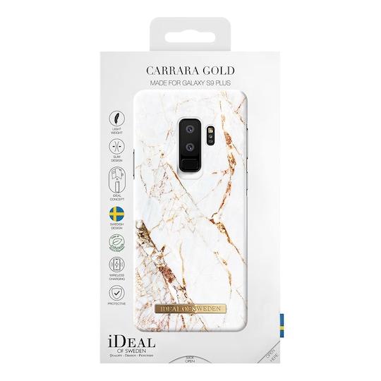 iDeal Fashion deksel Samsung Galaxy S9+ (carrara gull)