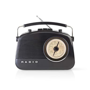FM-Radio | 4,5 W | Bærehåndtak | Sort