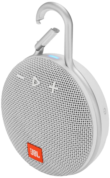 JBL Clip 3 høyttaler (hvit)