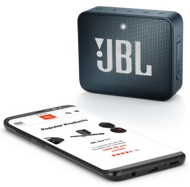 JBL GO 2 trådløs høyttaler (marineblå)