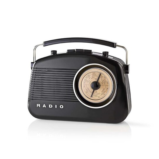 FM-Radio | 4,5 W | Bærehåndtak | Sort