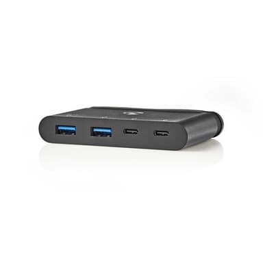 Datamaskinhub | USB Type-C | 2 stk. USB-C / 2 stk. USB 3.0 (5G) | Power Delivery