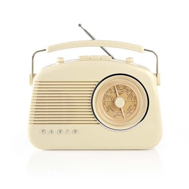 FM-Radio | 4,5 W | Bærehåndtak | Elfenben