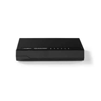 Nettverksswitcher | 5 porter | 1 Gbps | LED-indikatorlampe