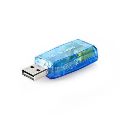 Lydkort | 3D-lyd 5.1 | USB 2.0 | Dobbel 3,5 mm kontakt