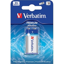 Verbatim batteri, 9V/6LR61, Alkaliskt, 1-pack