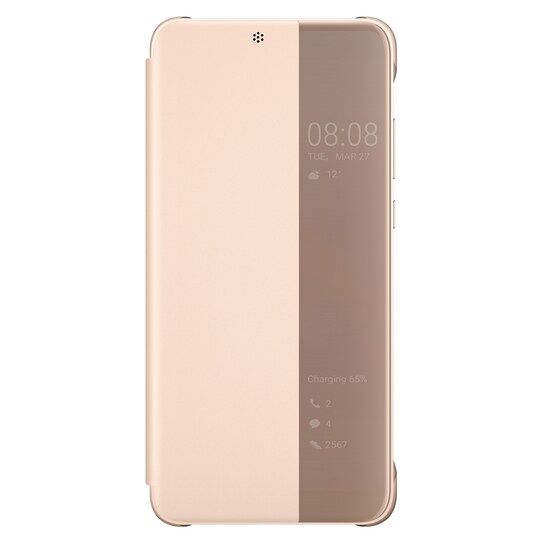 Huawei P20 Smart View mobildeksel (rosa)
