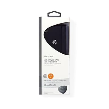 Datamaskinhub | USB Type-C | 2 stk. USB-C / 2 stk. USB 3.0 (5G) | Power Delivery
