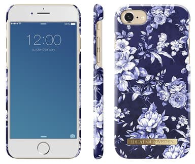 iDeal fashion deksel for iPhone 6/7/8/SE Gen. 2 (sjømannsblå blomst)