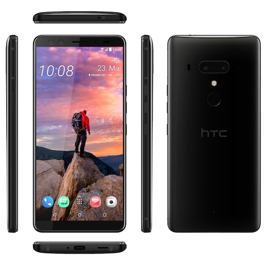 HTC U12+ smarttelefon (keramisk sort)