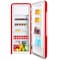 Temptech kjøleskap med fryser HRF330RR (rød)