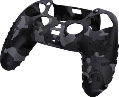Piranha beskyttende silikondeksel til PS5-kontroller (grå kamuflasje)