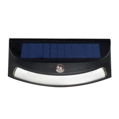 Solcelle lampe for vegg, bevegelsessensor - Svart