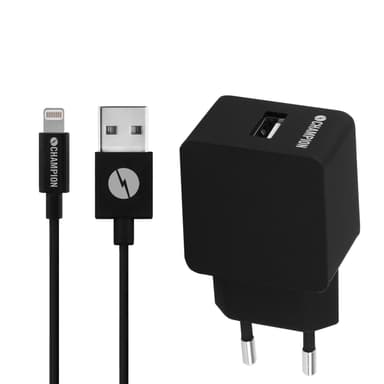 Charge & Sync Kit Lightning 2.4A Svart