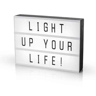 LED-lysboks A4 med 85 tegn