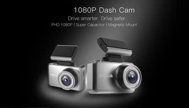 Dashcam 1080 HD, bilkamera med bevegelsessensor - Grå