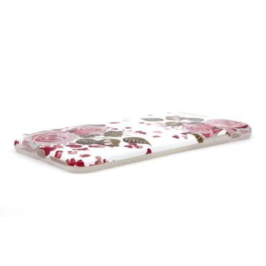 Støtsikkert mobildeksel med holder til iPhone 7 Plus / 8 Plus - Hvit / rosa