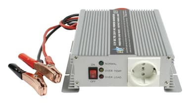 Power Inverter Modifisert sinusbølge 12 VDC - AC 230 V 600 W F (CEE 7/3)