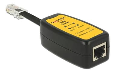 DeLOCK PoE tester (Power over Ethernet), 802.3af/at, black/yellow