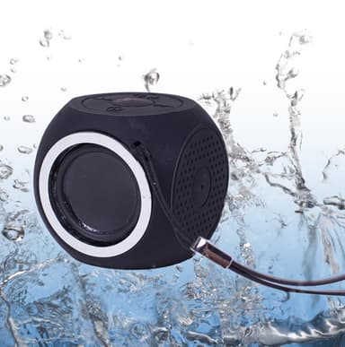 Bærbar Bluetooth-høyttaler IPX7 vanntett - svart