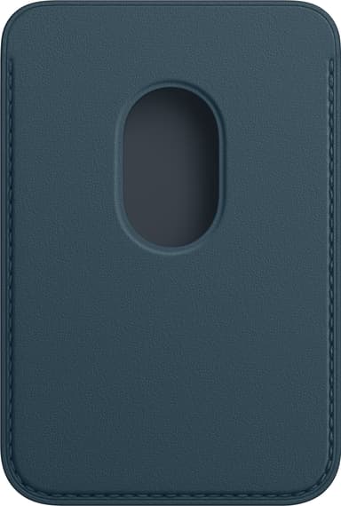 iPhone leather wallet with MagSafe (baltisk blå)