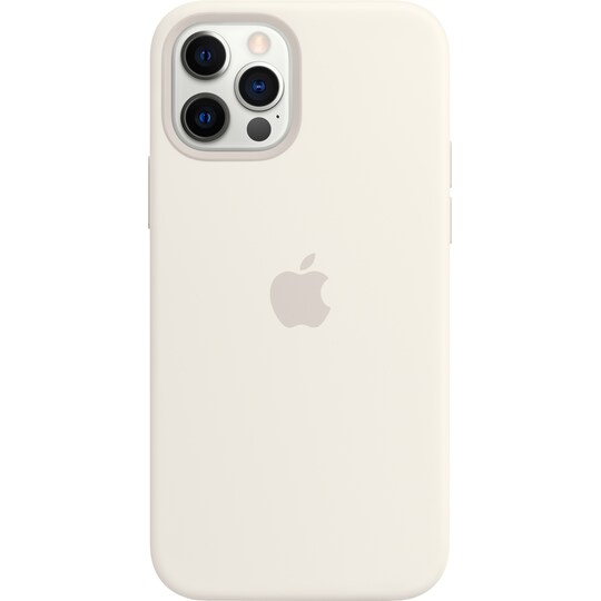 iPhone 12/12 Pro silikondeksel (hvit)