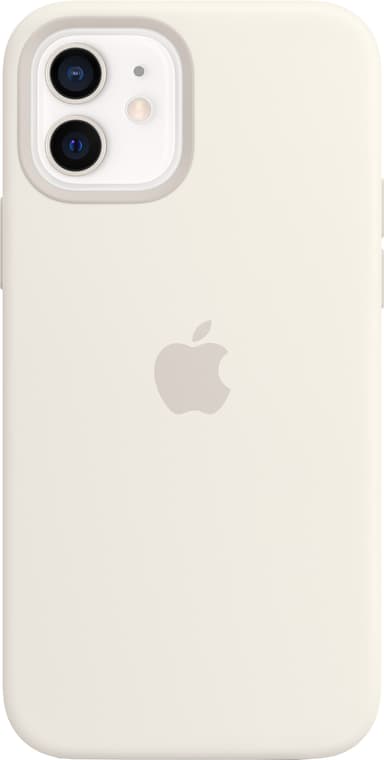iPhone 12/12 Pro silikondeksel (hvit)