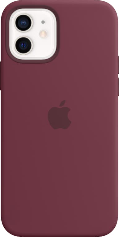 iPhone 12/12 Pro silikondeksel (plomme)