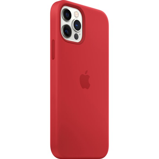 iPhone 12/12 Pro silikondeksel (rød)