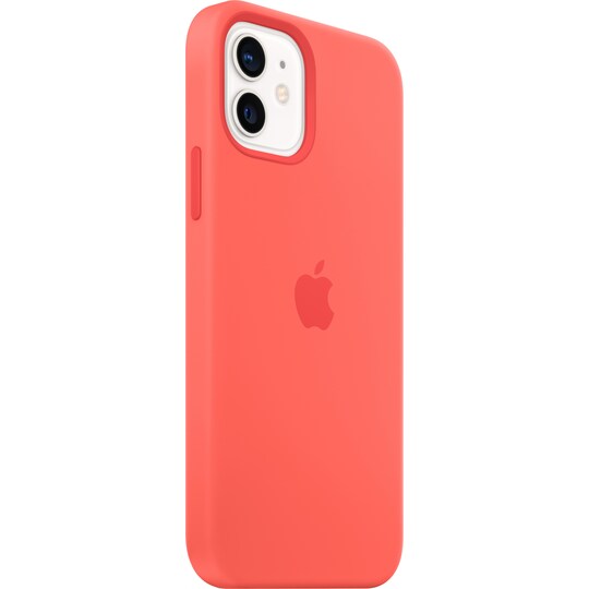 iPhone 12/12 Pro silikondeksel (rosa sitrus)