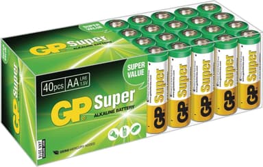 Alkaline Batteri AA 1.5 V Super 40-Boks