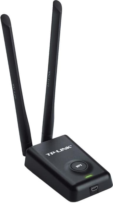 TP-Link trådlöst nätverkskort, USB, 300Mbps, 802.11b/g/n, svart
