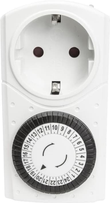 Smartline timer med stikkontakt 312364 (2-pakning)
