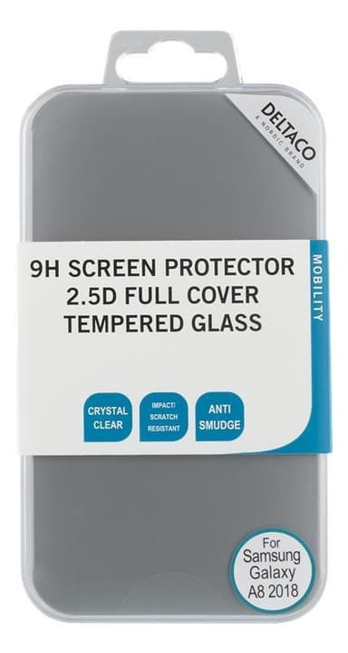 DELTACO screen protector for Galaxy A8 (2018), 2.5D tempered glass