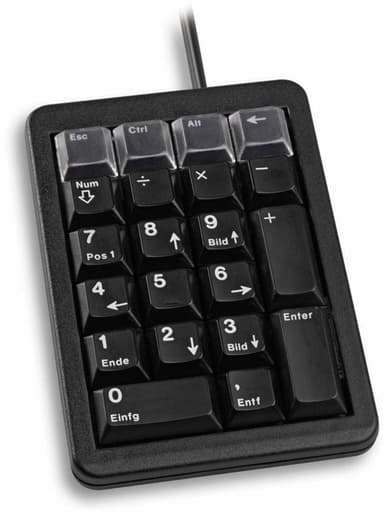 Cherry numeriskt tangentbord, 21 tangenter, PS/2, svart