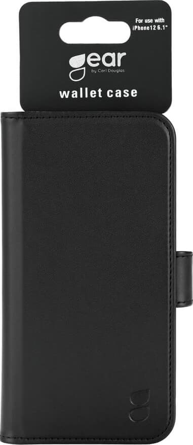 GEAR Wallet iPhone 12 / 12 Pro deksel (sort)