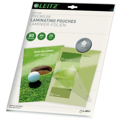 Leitz UDT A4 lamineringsfilm 80 µm (25-pack)