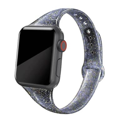 Glitter glødende Apple klokkereim 42/44 mm Black