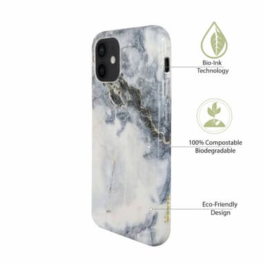 Miljøvennlig iPhone 12 mini trykt deksel - Blue Marble