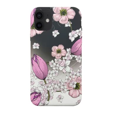 Miljøvennlig iPhone 12 trykt deksel - Pink Floral