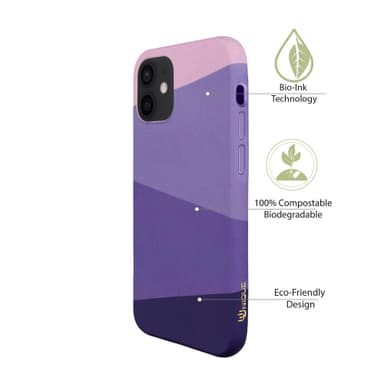 Miljøvennlig iPhone 12 trykt deksel - Purple Haze