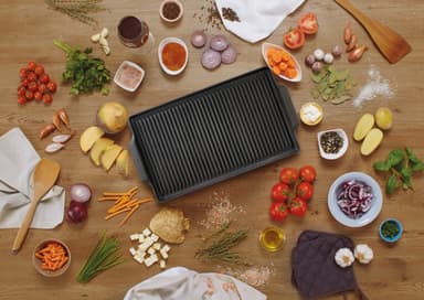 Gorenje Deep Red Collection grillplate i støpejern GPCI240R (rød)