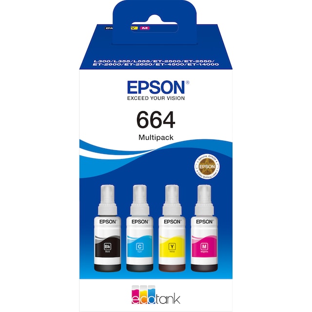 Epson 664 4-farges blekkpatroner value pack