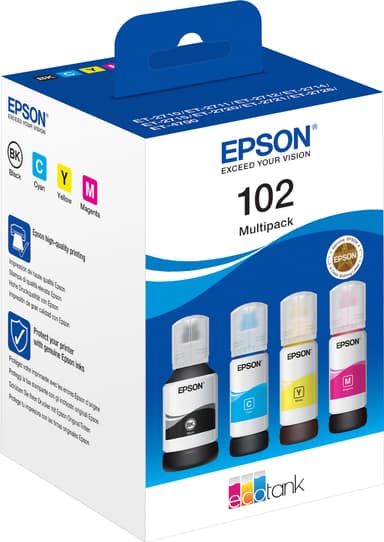 Epson 102 4-farges blekkpatroner value pack
