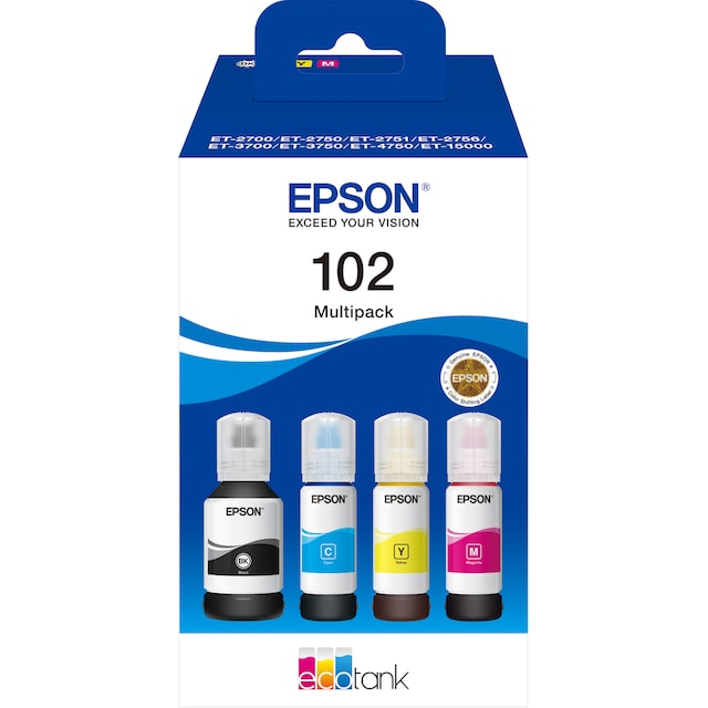 Epson 102 4-farges blekkpatroner value pack