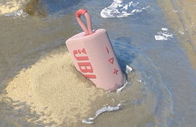 JBL GO 3 bærbar trådløs høyttaler (rosa)