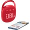 JBL Clip 4 trådløs høyttaler (rød)