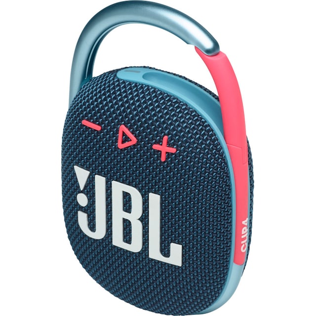 JBL Clip 4 trådløs høyttaler (blå/rosa)