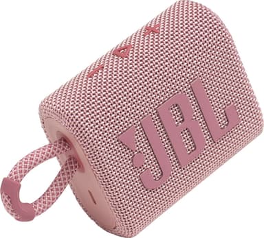 JBL GO 3 bærbar trådløs høyttaler (rosa)