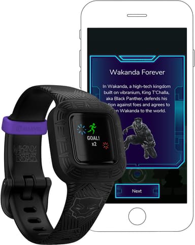 Garmin Vivofit Jr. 3 aktivitetsmåler for barn (Black Panther)